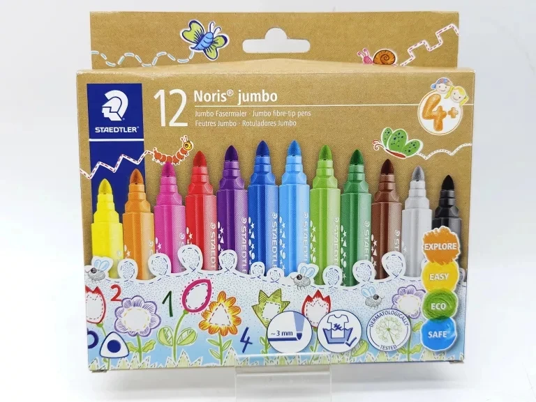 Flomasteriai STAEDTLER Noris Jumbo, 12 vnt.