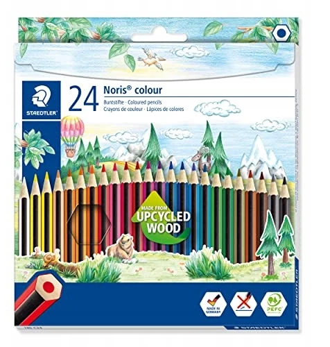 Staedtler kreidelės 24 spalvų, nelūžtančios, Wopex