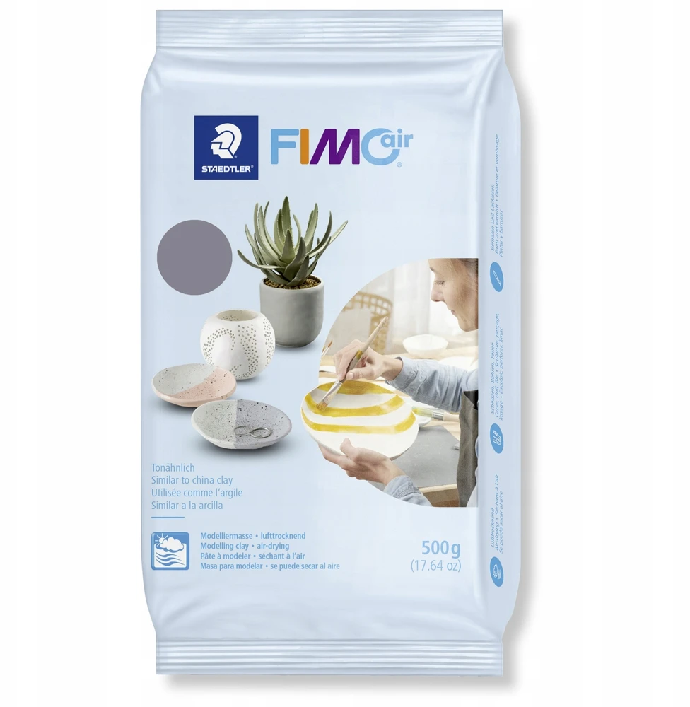 Staedtler masė modeliavimo Fimo Air 500g, pilka