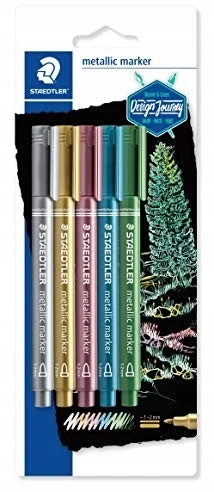 Žymeklis STAEDTLER Metallic, 5 vnt., įvairių sp.