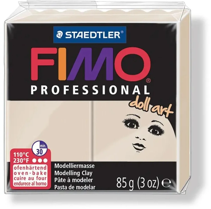 Staedtler Modelinas Fimo Professional Doll Art, rusvas, 85g