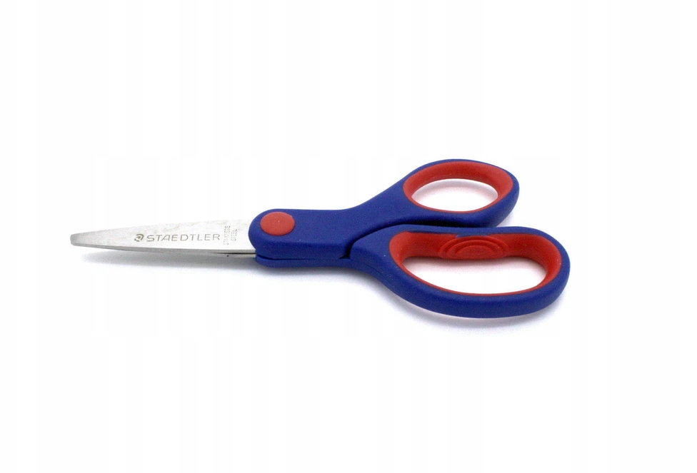 Staedtler mokyklinės žirklės 14cm, vaikams, raudonai-mėlynos