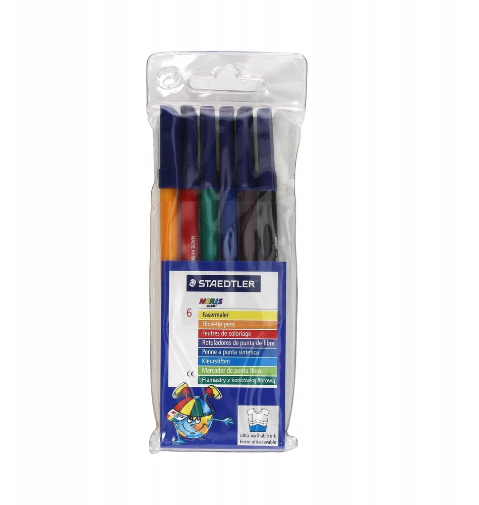 Staedtler Noris flamasteriai, 6 spalvų