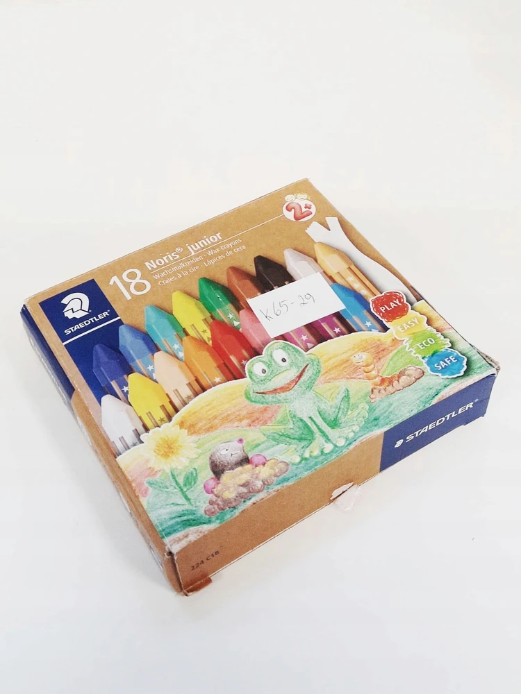 Staedtler Noris Junior kreidelės, 18 spalvų, jumbo
