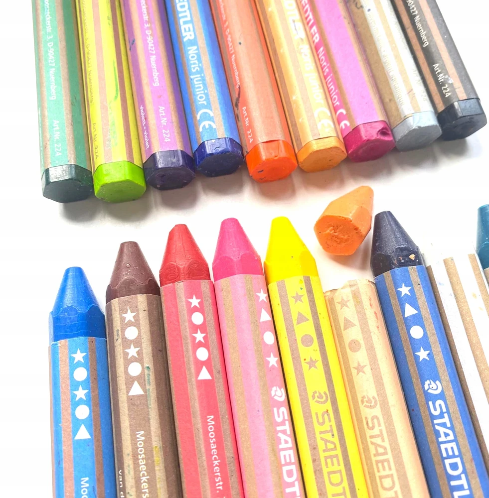 Staedtler Noris Junior kreidelės, 18 spalvų, jumbo