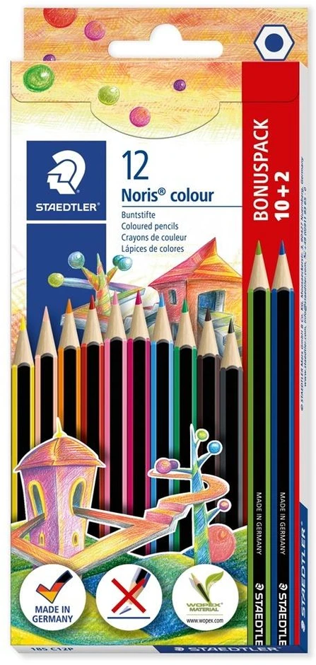 Spalvoti pieštukai STAEDTLER Noris Colour, 12 vnt.