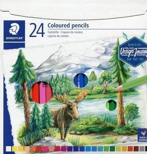 Staedtler pieštukiniai dažai, 24 spalvos