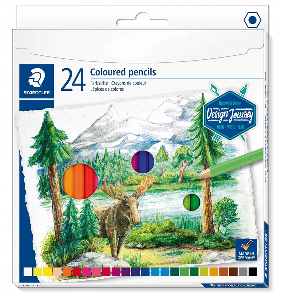 Staedtler pieštukiniai dažai, 24 spalvos
