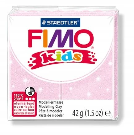 Staedtler Polimerinio modelino žaidimas - KRAUJO KIRMĖLIS - Fimo vaikams - Šviesiai rožinė - Užsegamas maišelis