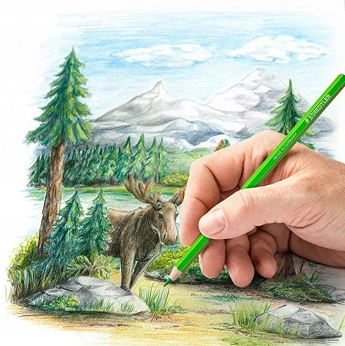 Staedtler spalvinimo pieštukai, 72 vnt., metalinė dėžutė