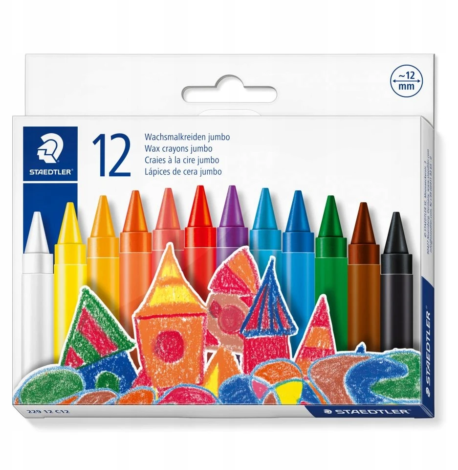Staedtler Vaško kreidelės Jumbo 12 spalvų