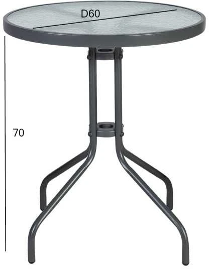 Home4You Stalas BISTRO D60xH70cm