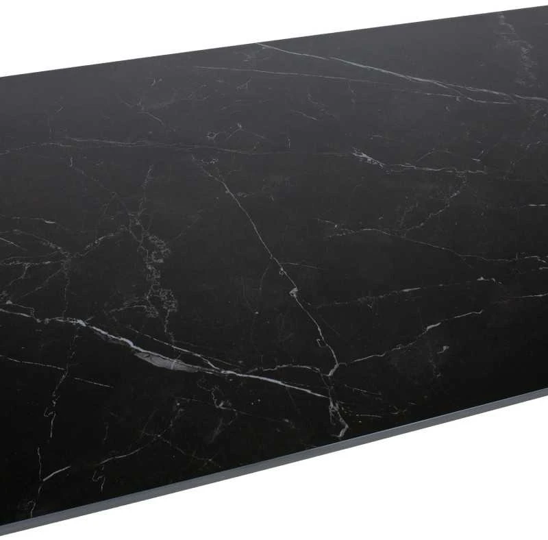 Home4You Stalas CARVES 180x90xH75cm, antracito spalvos
