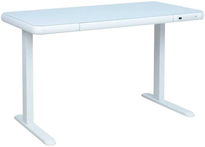 Home4You Stalas ERGO FIT Elektrinis, Reguliuojamo aukščio, Baltas, 122x62 cm