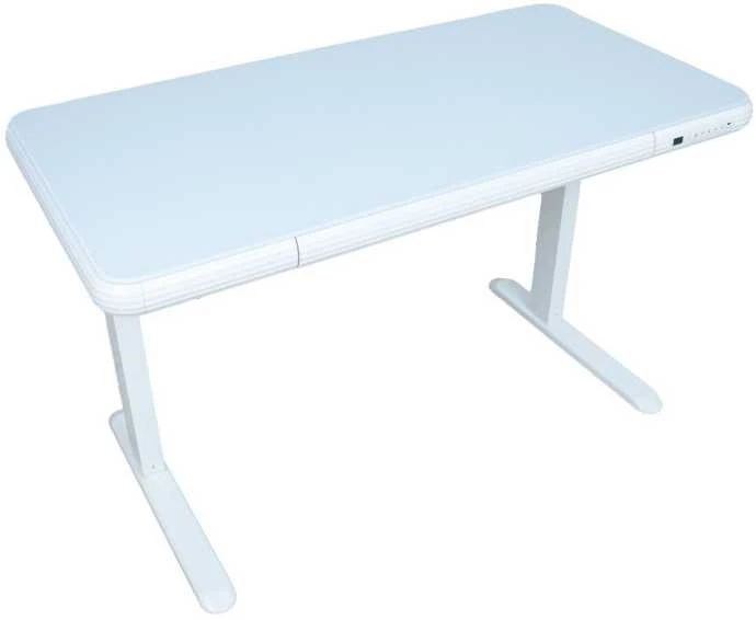 Home4You Stalas ERGO FIT Elektrinis, Reguliuojamo aukščio, Baltas, 122x62 cm