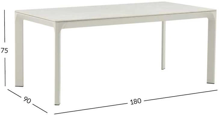 Home4You Stalas MELROSE 180x90xH75cm Smėlio