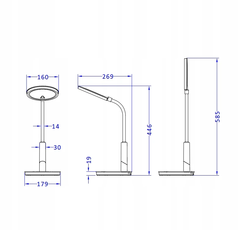 Stalinė lempa lampa nocna Led regulowana MAXCOM ML5200