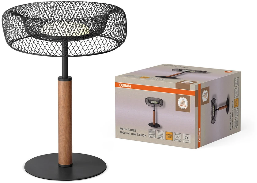 Osram 8,3W LED stalo šviestuvas CIRCLE, juodas, 3000/4000/6500K