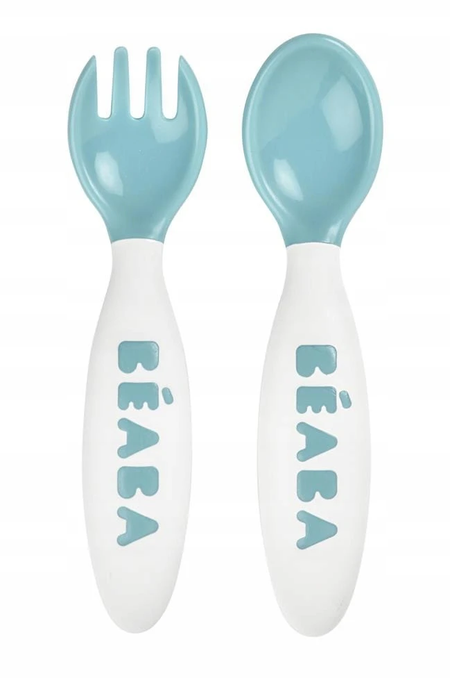 Beaba ergonomiški stalo įrankiai, +8 mėn, spalva: airy green
