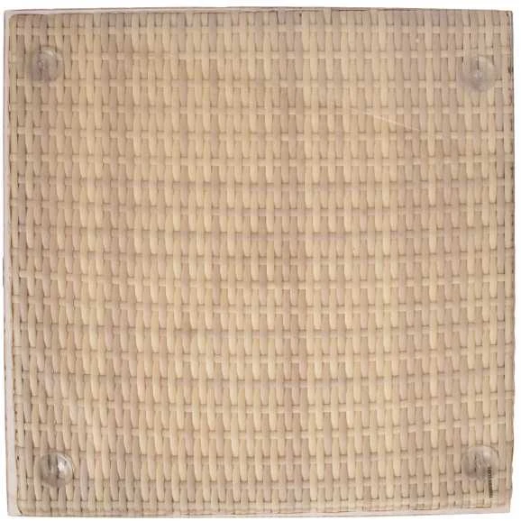 Home4You Staliukas WICKER 50x50xH45cm, smėlio spalvos