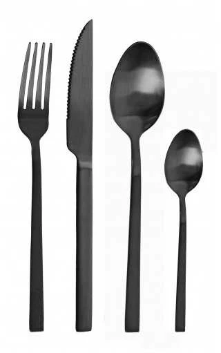 Pinti Inox Pintinox Stalo įrankių rinkinys 24d. DUKE juodas, su dėžute