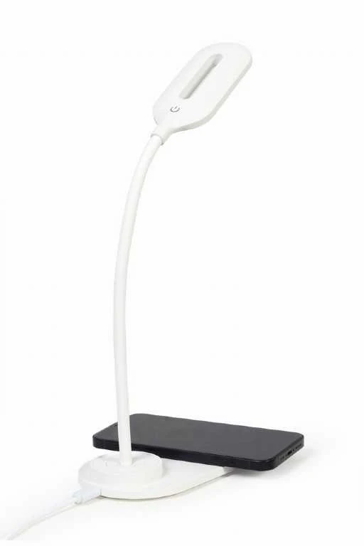 Gembird | Stalinė lempa su belaidžiu įkrovikliu | TA-WPC10-LED-01-W