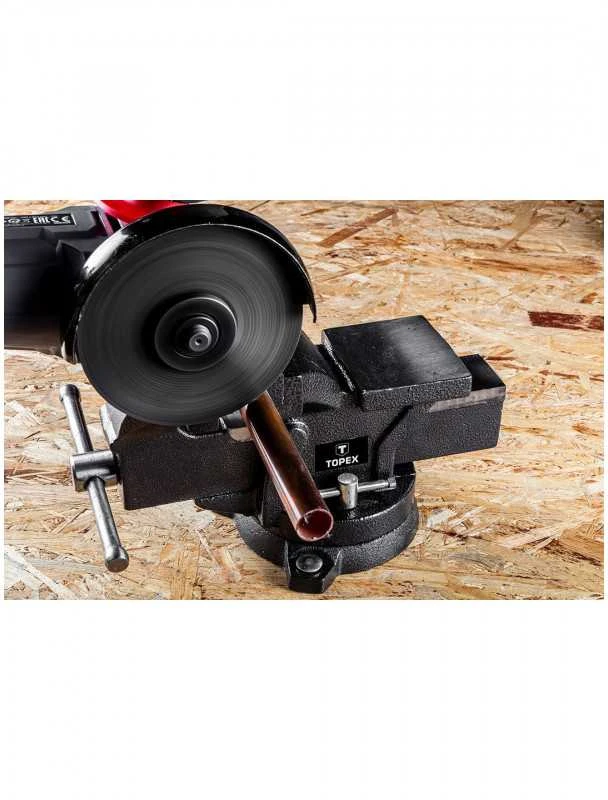 Topex sukamieji spaustukai su priekalu 125mm 07A212