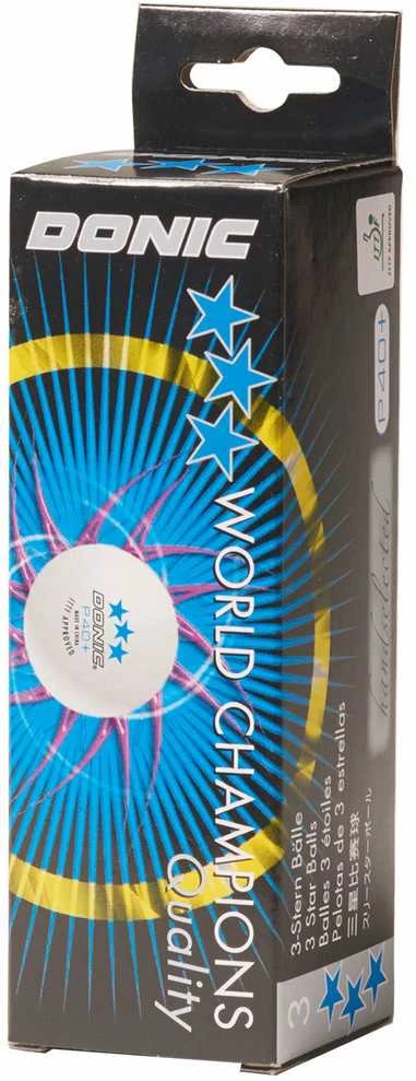 Stalo teniso kamuoliukas Donic P40, 40 mm, 3 vnt.
