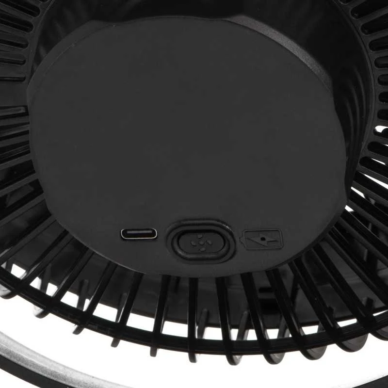 Ventiliatorius Adler Rechargeable Clip-on Desk Fan | AD 7342 | Table Fan | 5 W | Diameter 15.5 cm | Greičių skaičius 3 | Oscillation | Juodas