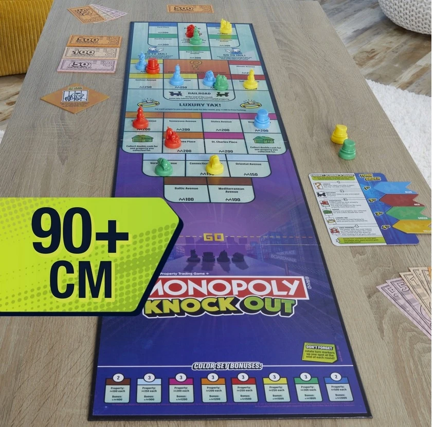 Hasbro Stalo žaidimas Monopoly Knockout Social Family FLICK WIN 8+ Years