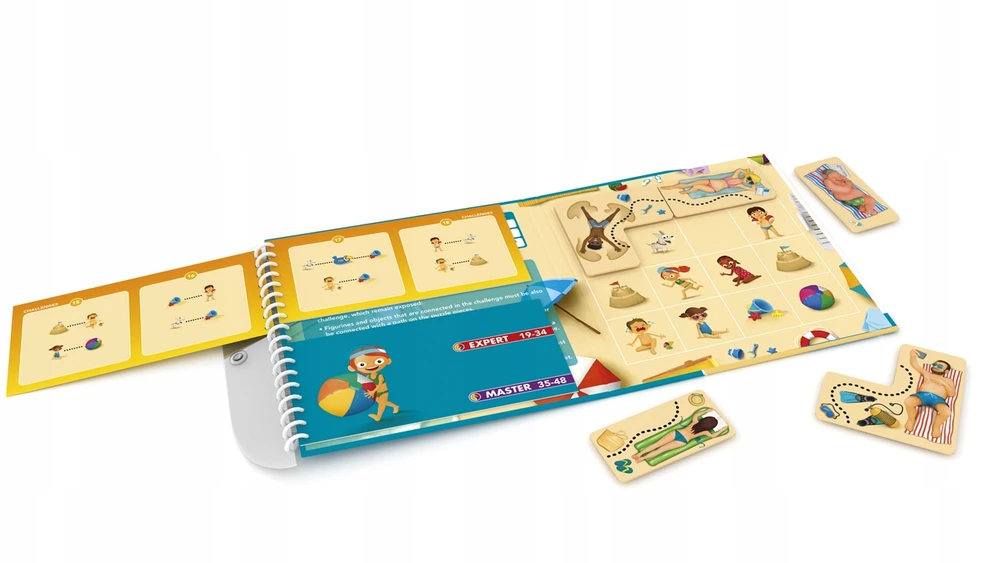 Stalo žaidimas paplūdimyje IUVI Games IUVI Games Logic knyga Linksmas EDU