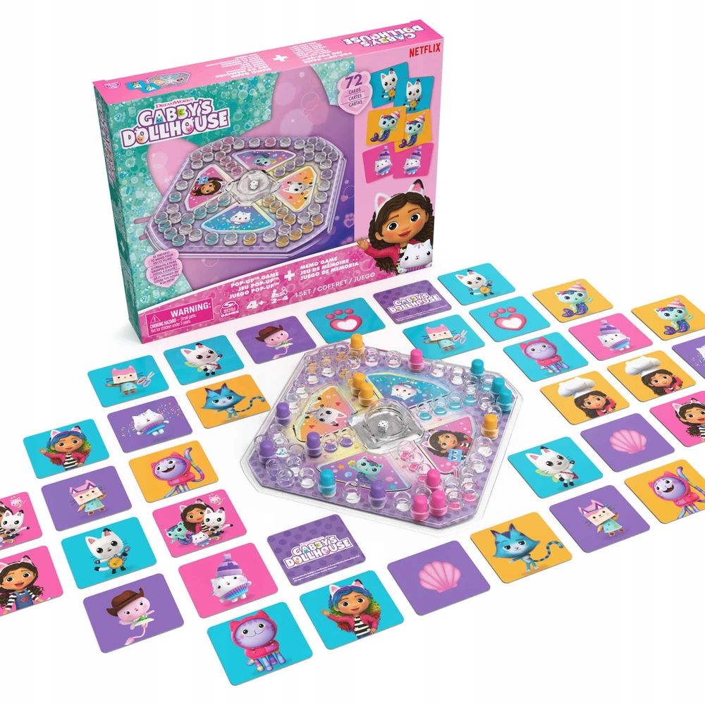 Stalo žaidimas Pop Up Gabby's Dollhouse