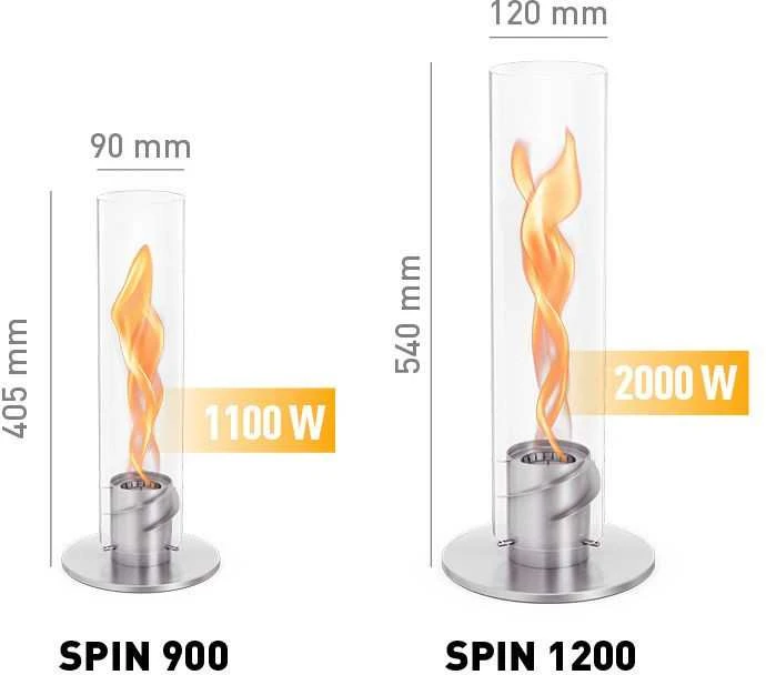 Stalo židinys HOFATS SPIN 1200 Sidabrinė