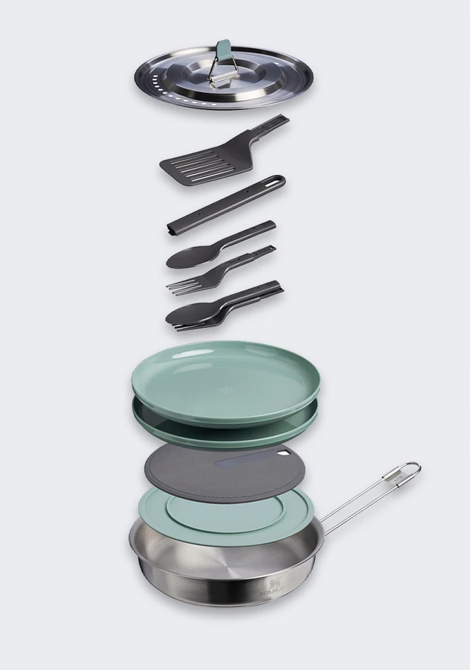 Stanley Stovyklavietės kepimo rinkinys Wildfare Core Fry Pan Cookset 0,94L mėlynai pilka/tamsiai pilka