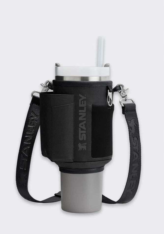 Stanley Termo puodelio su šiaudeliu dėklas &bdquo;The All-Day Quencher Carry-All&ldquo; 0,89 l, juodas