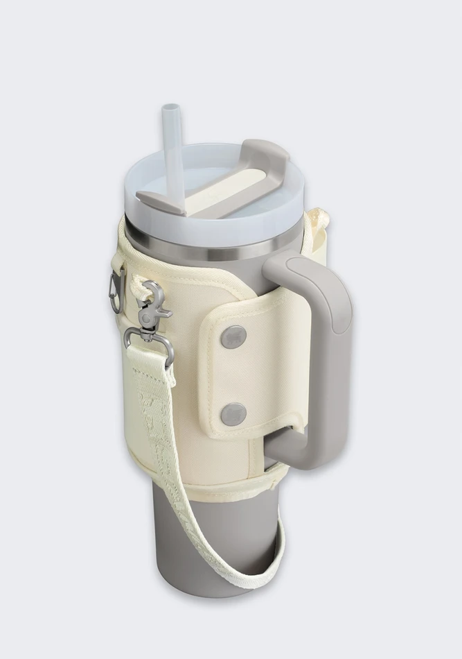 Gertuvės krepšys su kišenėmis Stanley All-Day Quencher Carry-All 0,89 L - kreminės spalvos