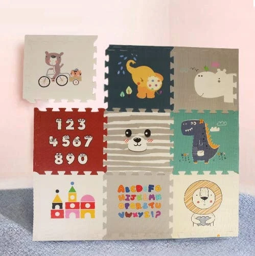 Star Ibaby MATA DLA NIEMOWLĄT BABIFY ANIMALS 165x165x1,5 CM Dėlionė EDUKACYJNE