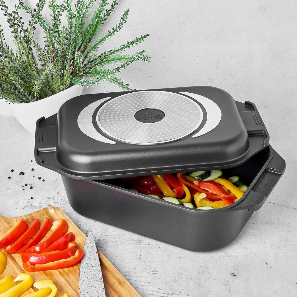 Starke Pro Kepimo indas 2in1(7,5l+2,8l)iš aliuminio, nelimpantis paviršius