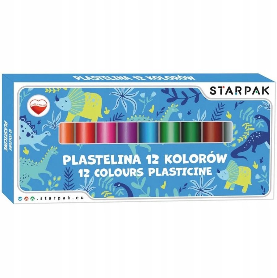 Starpak APVALUS PLASTICINE 12 INTENSYVIOS MOKYKLOS SPALVOS