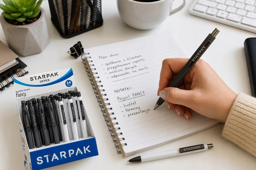 Starpak Automatinis rašiklis 0.7mm mėlynas, 2 vnt. rinkinys