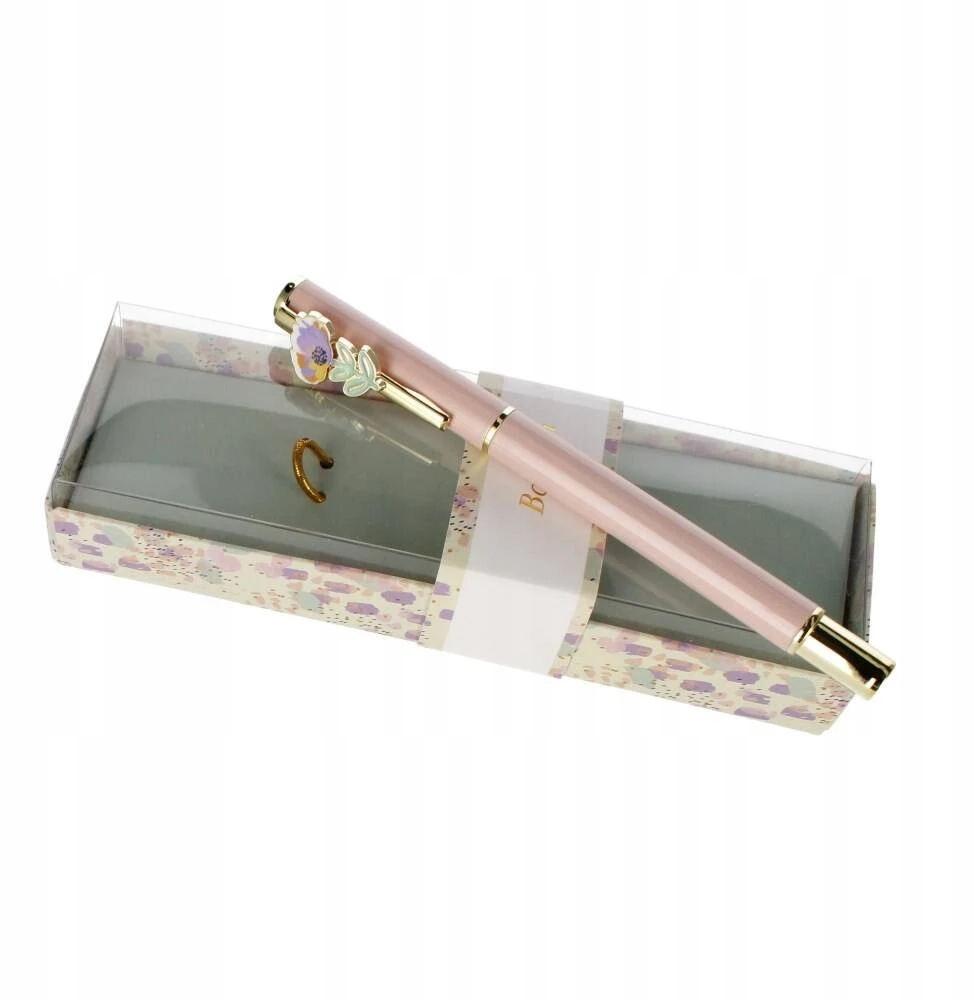 Starpak automatinis rašiklis Rožinė Flowers, 0.7 mm