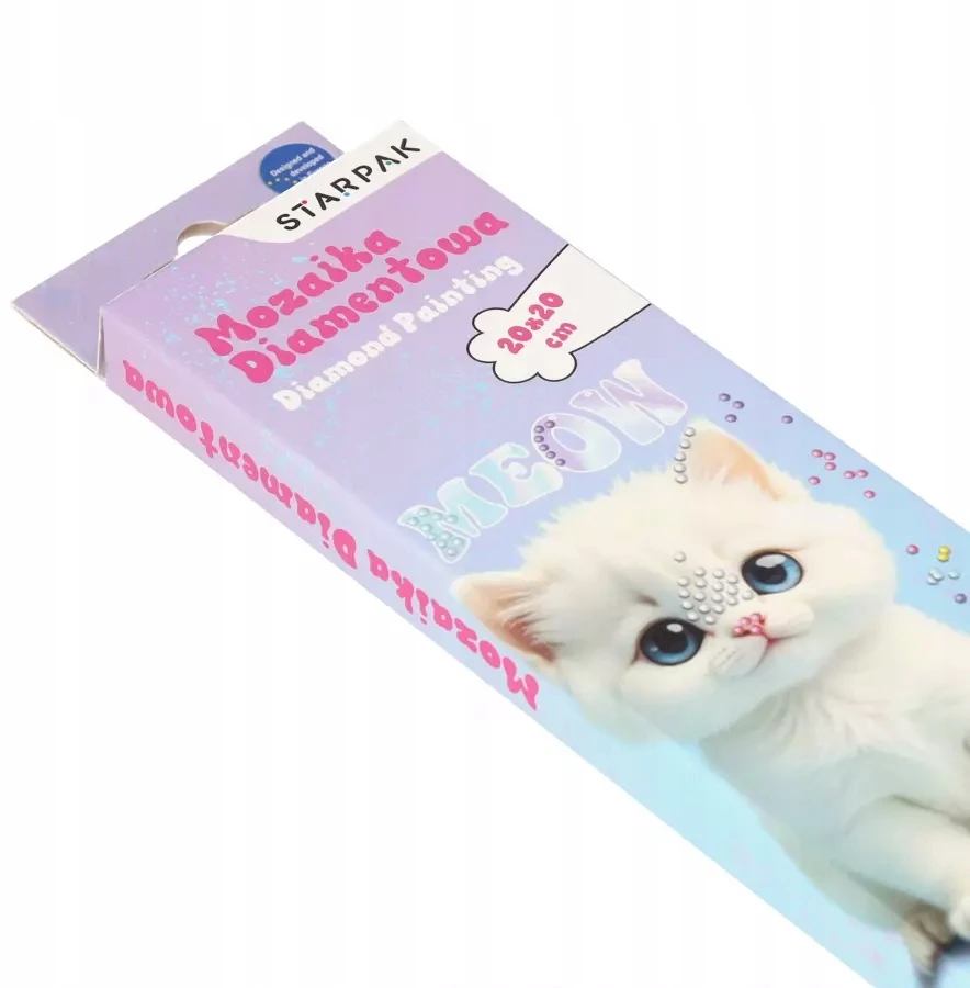 Starpak KŪRYBINGAS DEIMANTINĖS MOZAIKĖS KATINĖS RINKINYS MERGAITEI