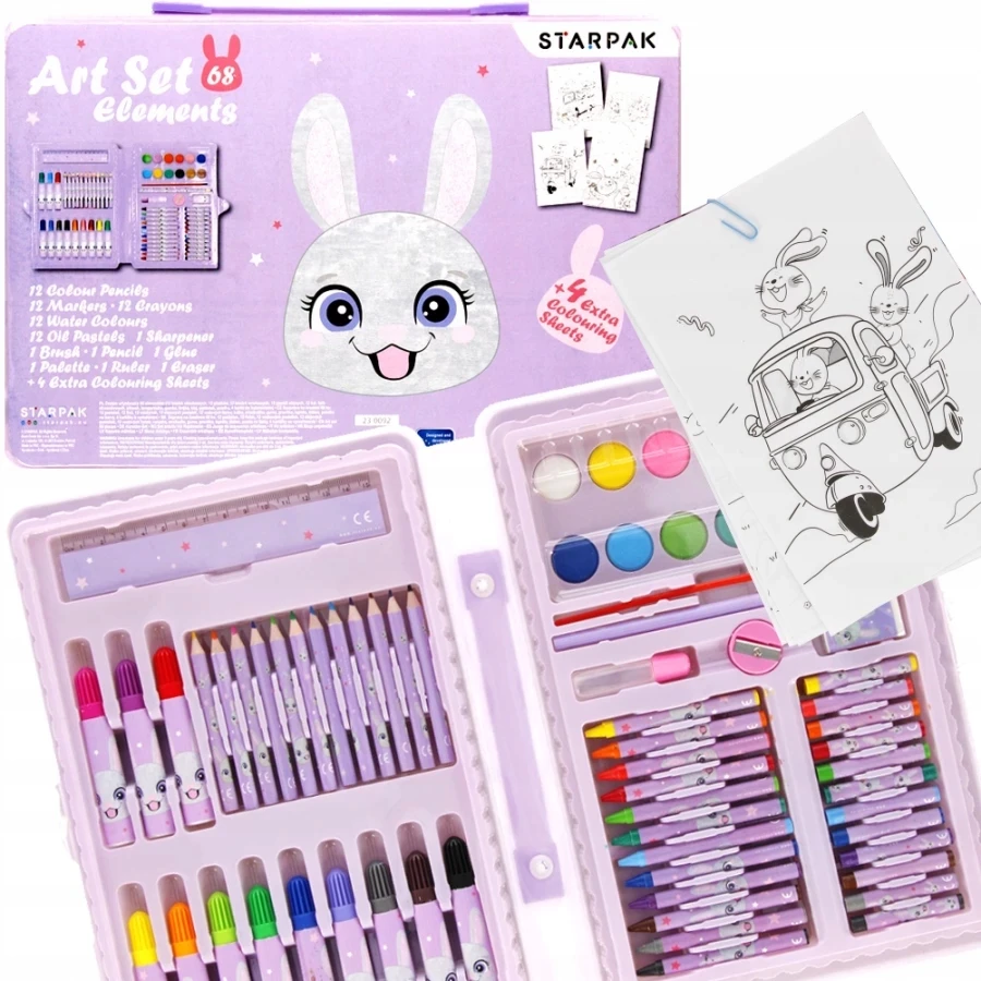 Starpak Menų rinkinys 68 vnt. "rabbit" - Vaikams