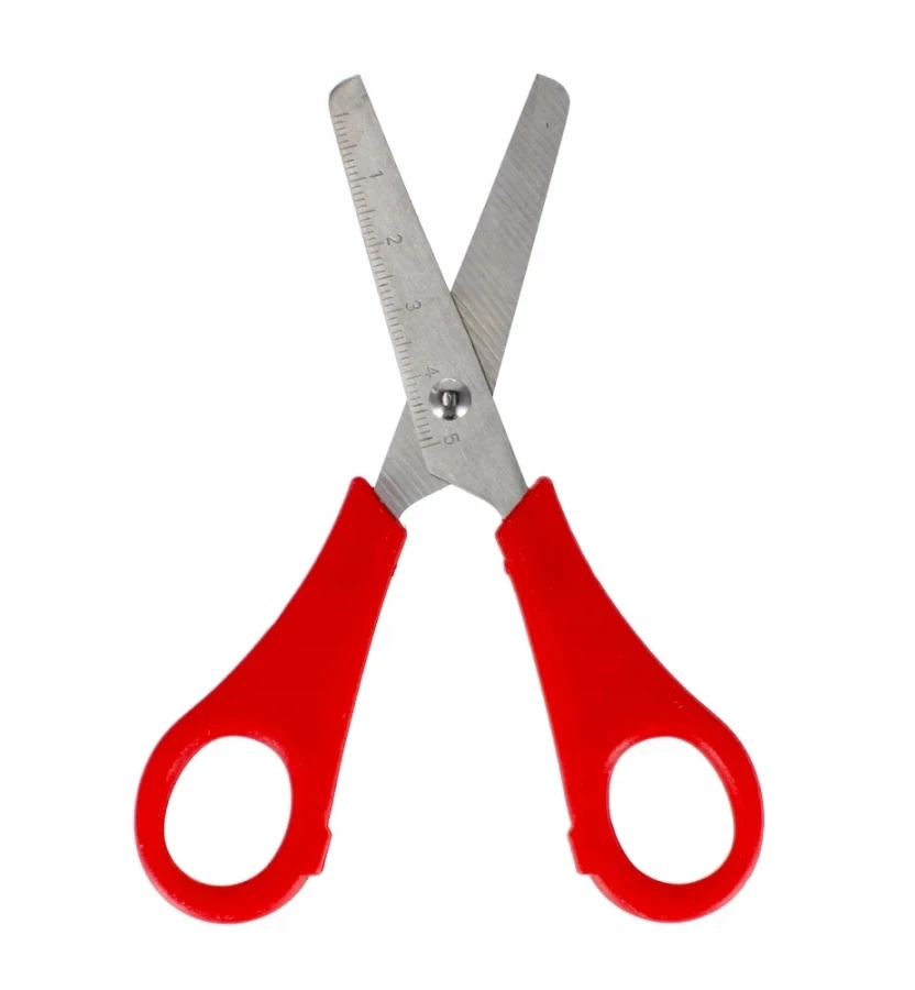 Starpak Metalinės mokyklinės žirklės su liniuote, 13,5 cm