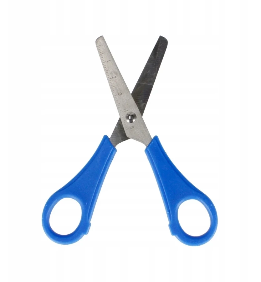 Starpak Metalinės mokyklinės žirklės su liniuote, 13,5 cm
