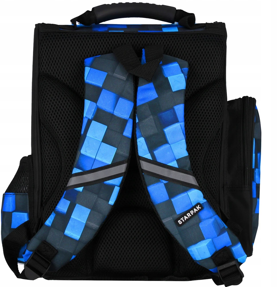 Starpak Mokyklinė kuprinė berniukui, ergonomiška, "Pixel" žaidimų tematika, (pradinukams)