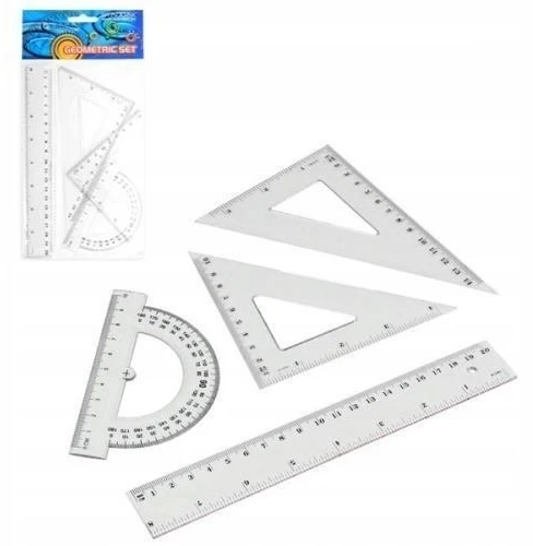 Starpak Mokyklinis geometrinis rinkinys 4 elementai
