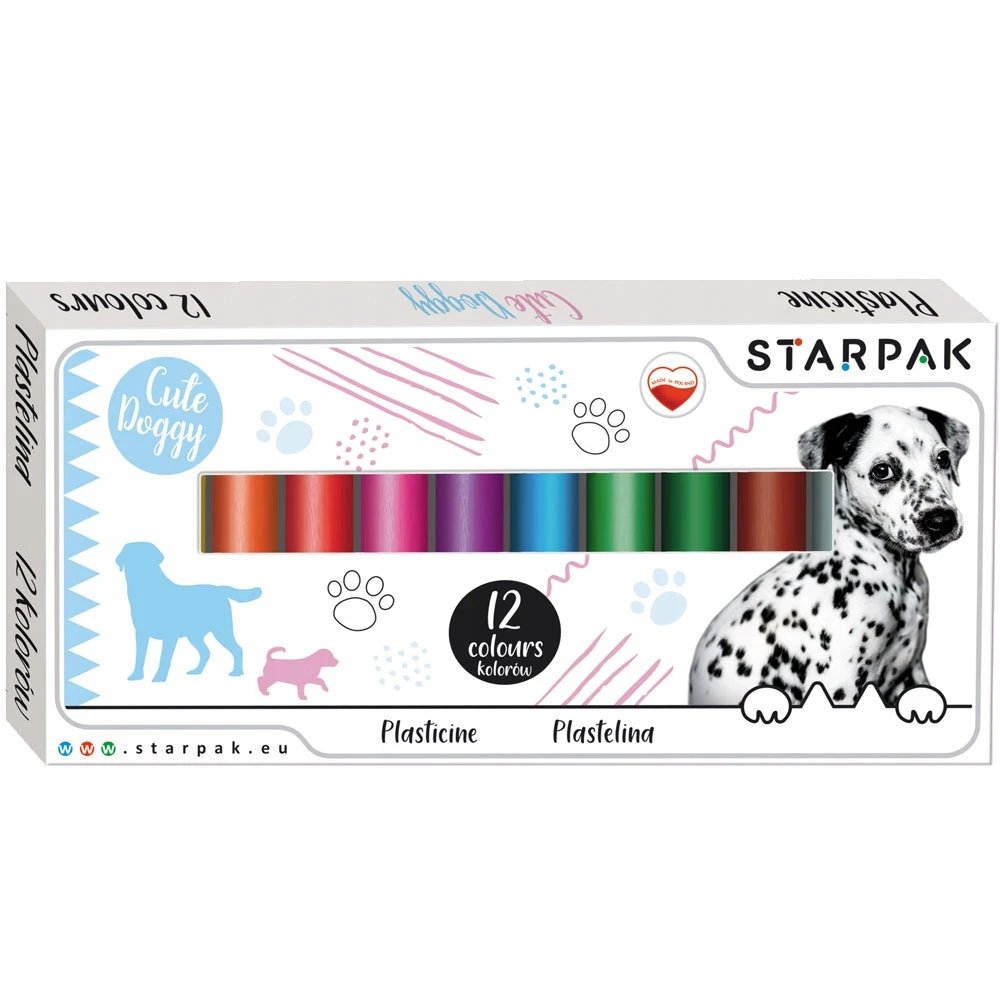 Starpak Mokyklinis plastilinas vaikams 12 spalvų