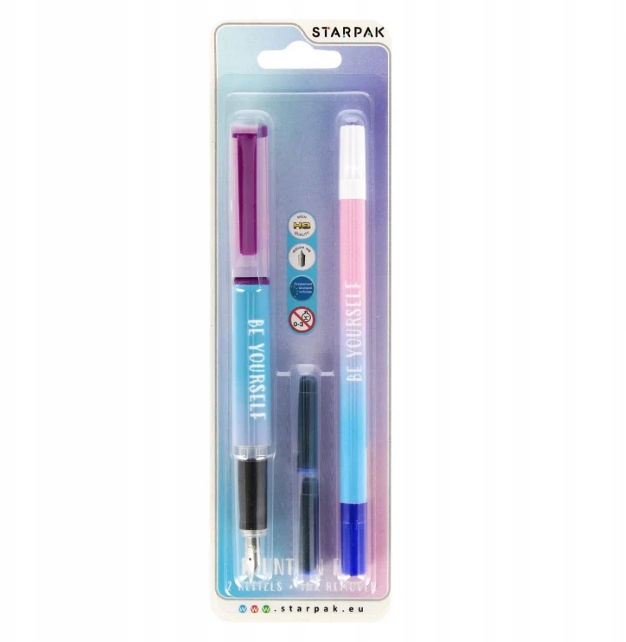 Starpak Ombre rašiklis mergaitėms, mėlynas rašalas