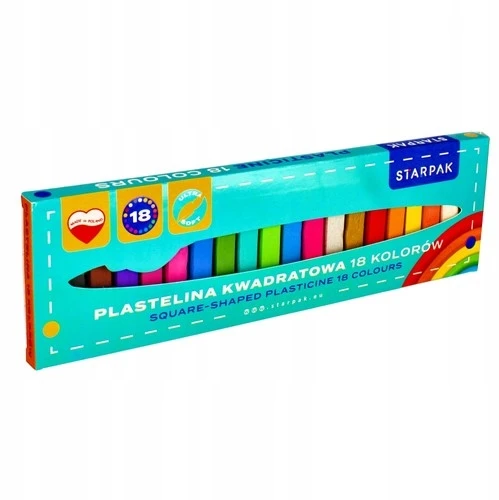 Starpak Plastilinas, 18 spalvų